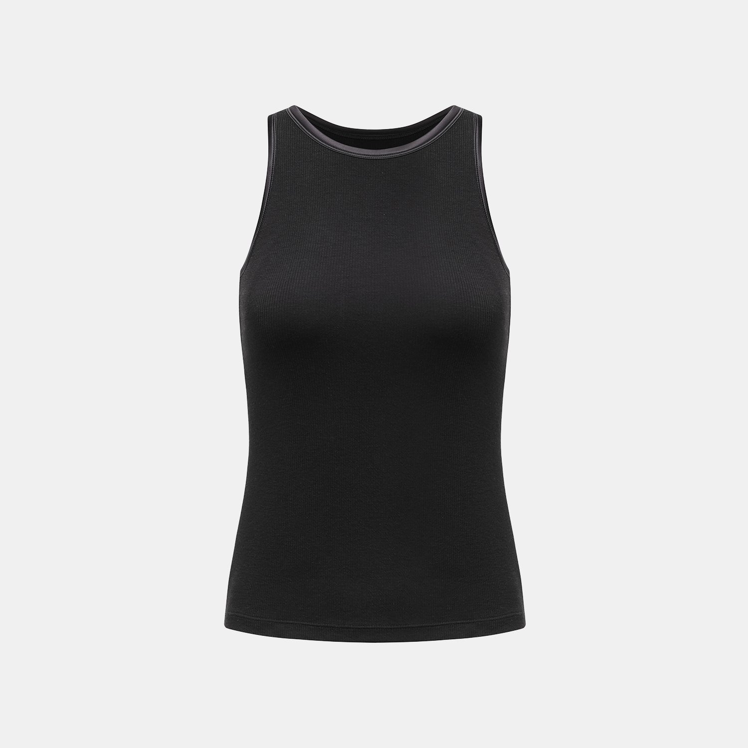 “By Inch." 極緻絲柔裸感緞邊修身Bra Top—極緻黑