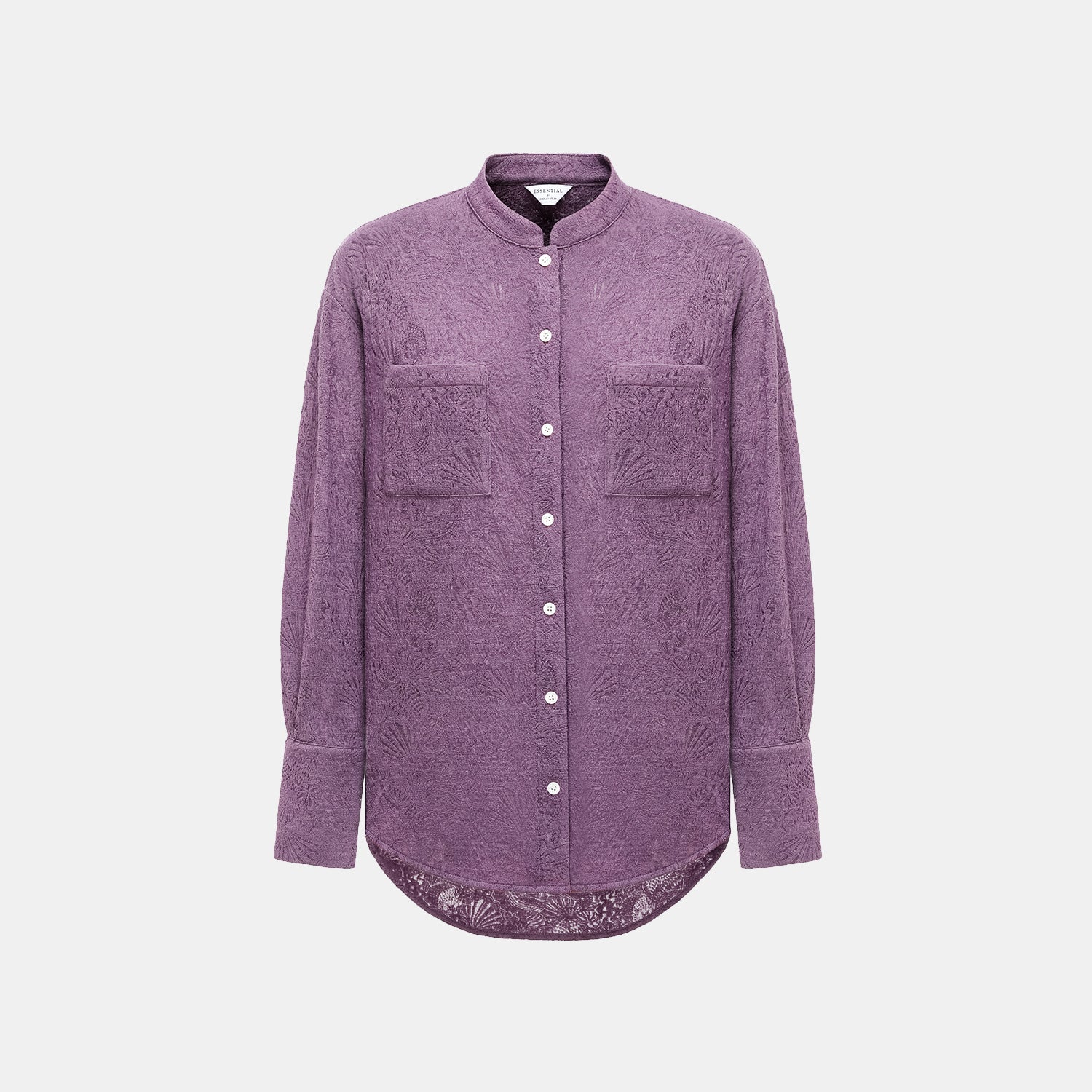 "慵倚春意" 羊毛提花工藝中式針織套裝—暮煙芷蘭