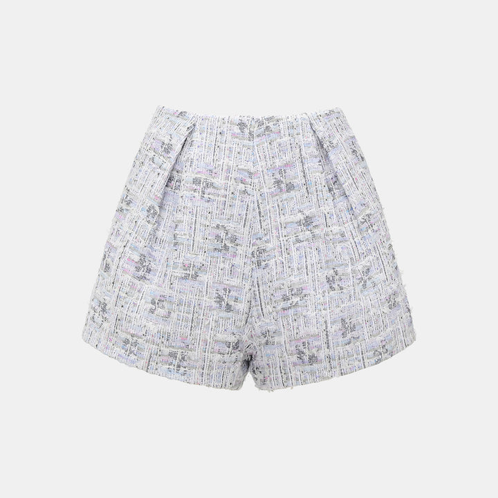 "Arcade of CherJoy Atelier." French Summer Lightweight Tweed Shorts 