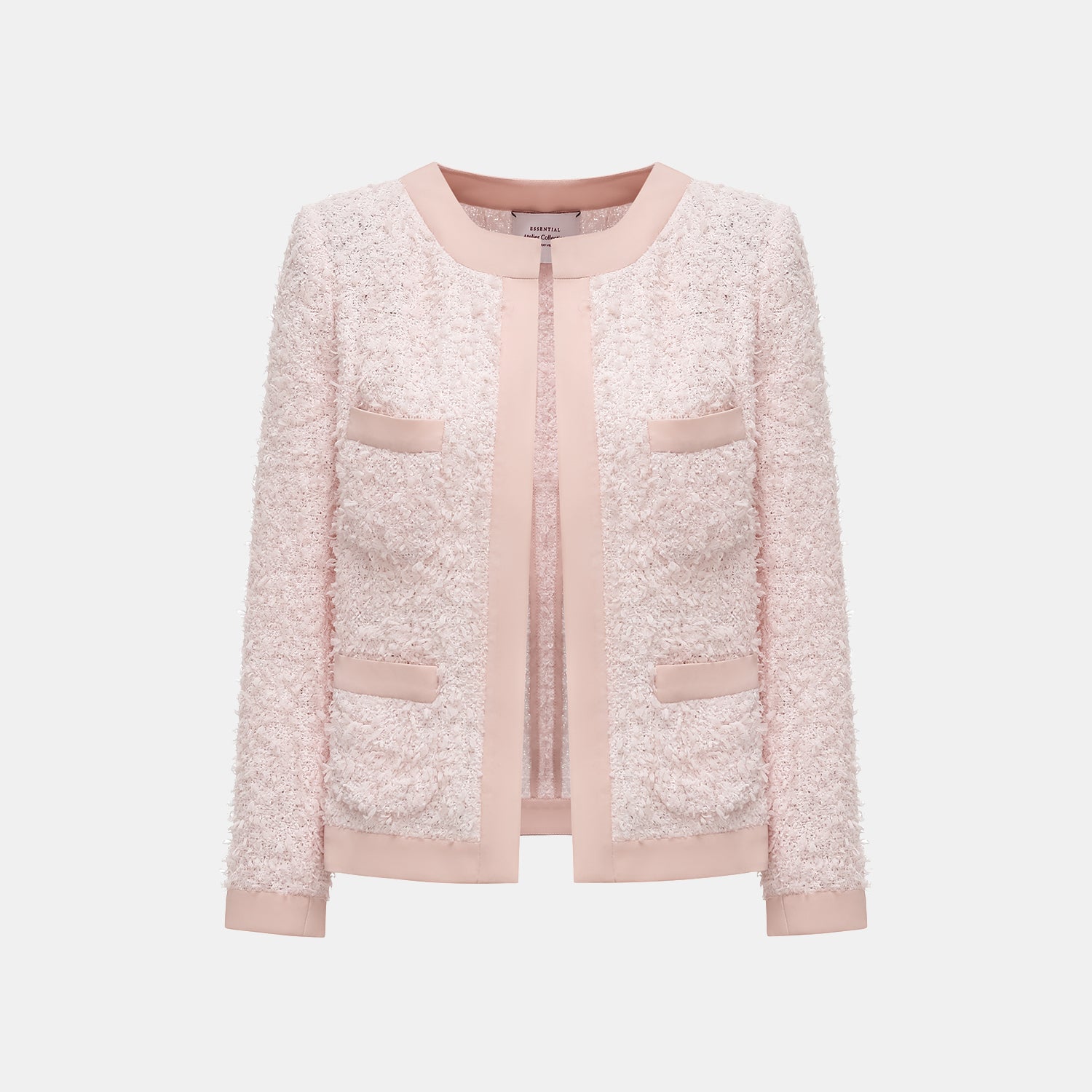 “Breeze boucle" 義大利肌理輕薄花呢No.10外套—When Petals Fall