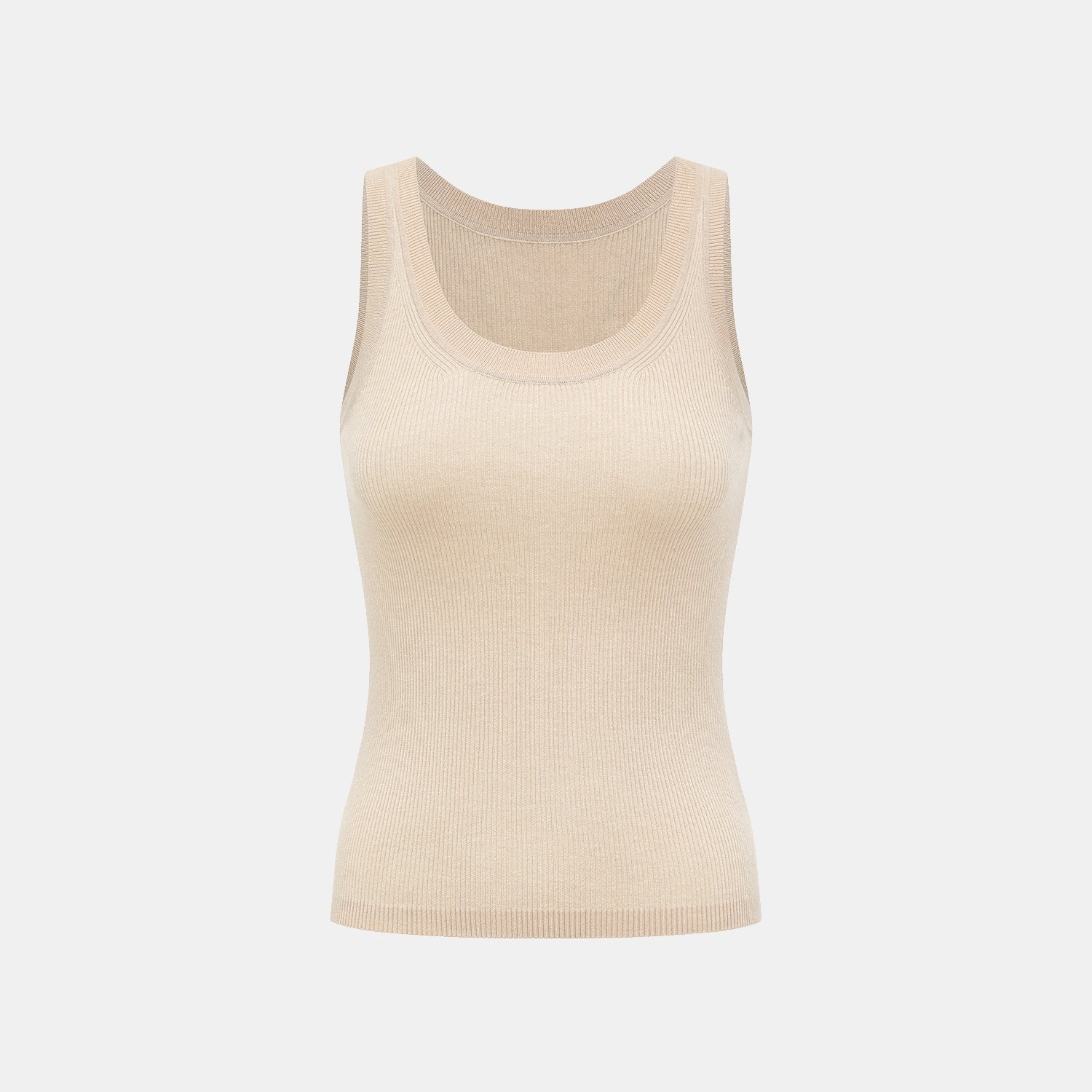 "Summer Diary" 涼感三醋酸喀什米爾針織背心—Beige