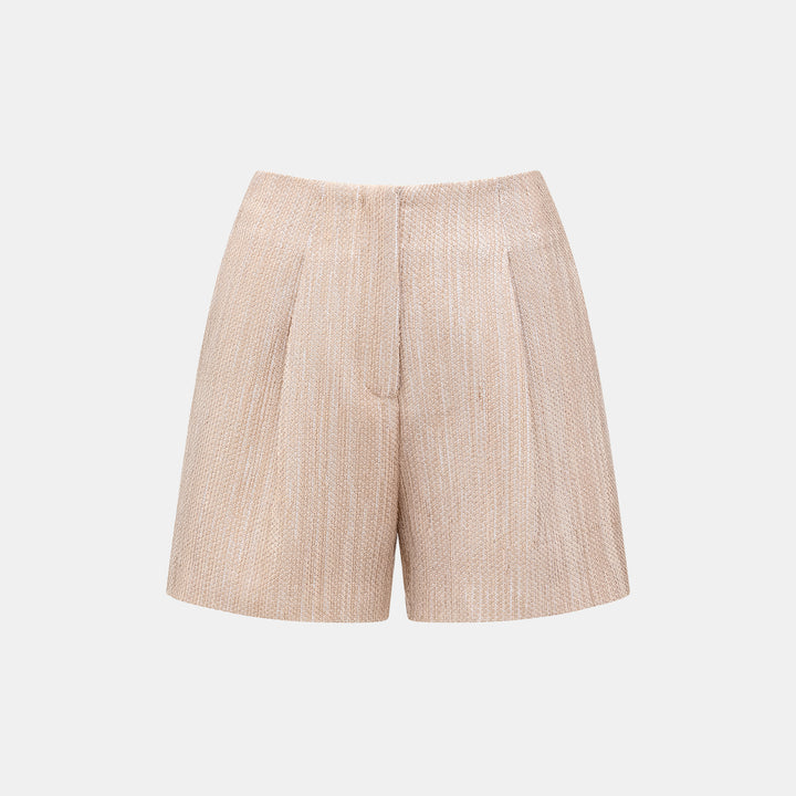 "Weekend at Monaco." Spanish Light Tweed Shorts