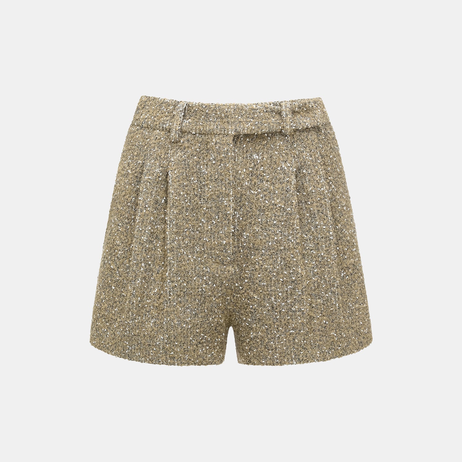 "Chelsea Citywalk." 義大利肌理工藝花呢短褲—Amber Moss