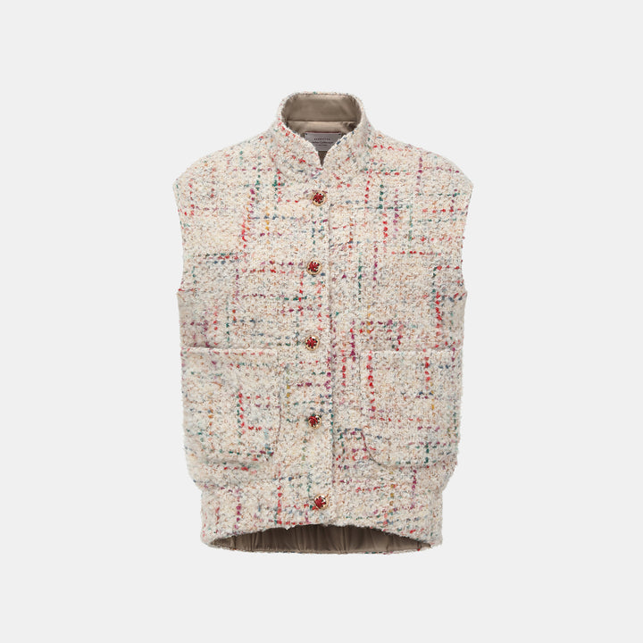 “Weekend at Monaco” 法國羊毛立體絨圈花呢Oversized背心—Marseille Breeze馬賽微風