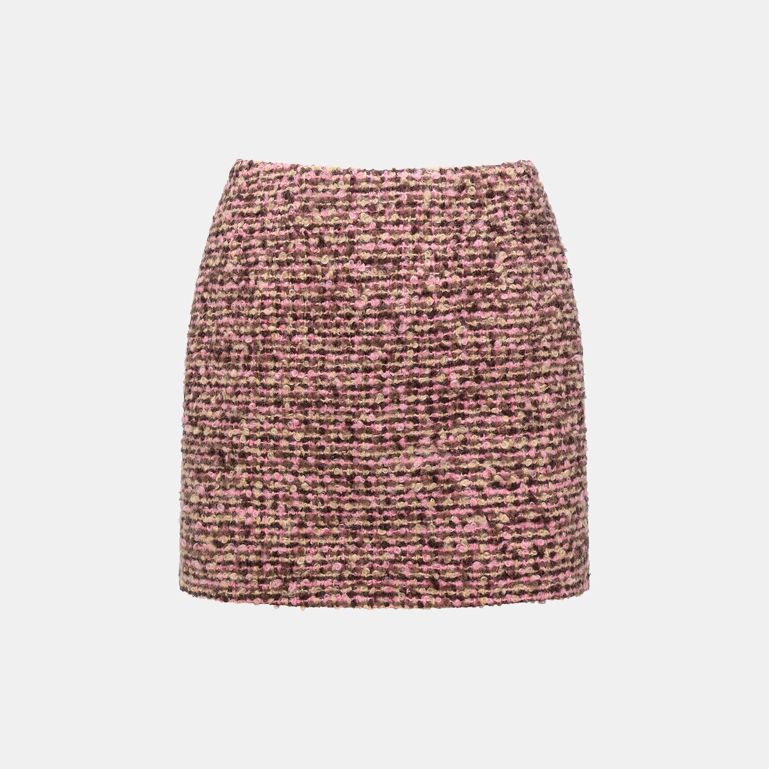 "Afternoon in Los Angeles" Tweed Skirt—Cinnamon Roll 