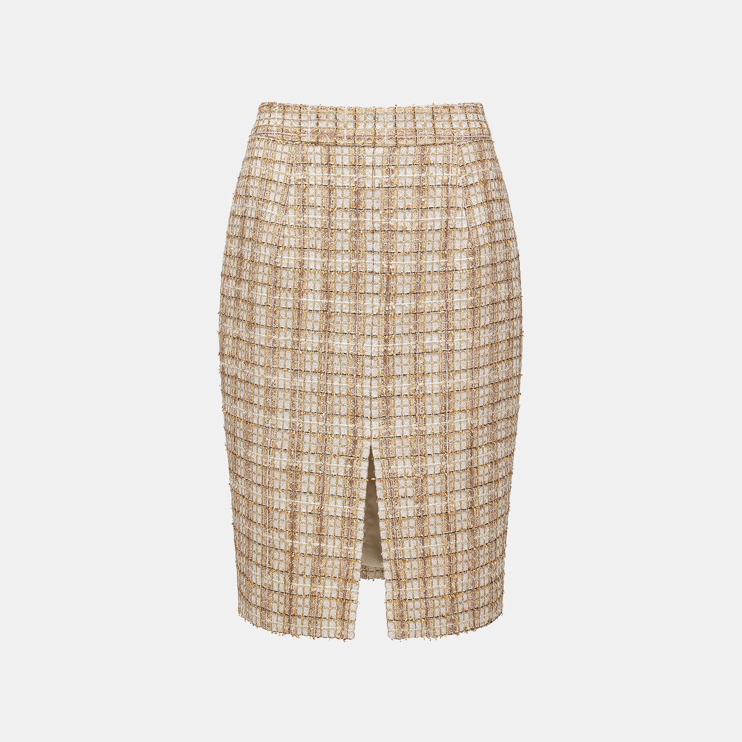 "Sloane Ave." 法國頂級縷金工藝花呢及膝褲裙—Versailles Chanson凡爾賽香頌