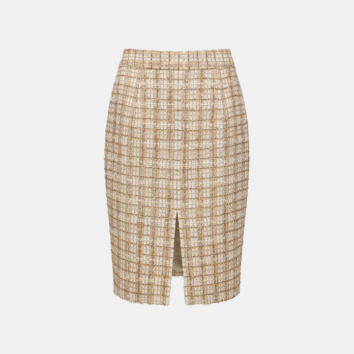 "Sloane Ave." 法國頂級縷金工藝花呢及膝褲裙—Versailles Chanson凡爾賽香頌