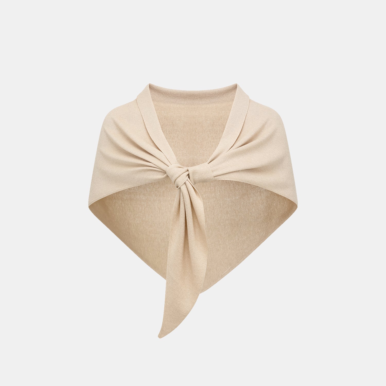 "Summer Diary" 涼感三醋酸喀什米爾針織披肩—Beige