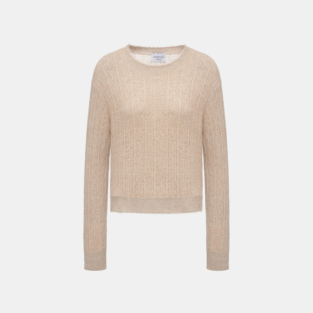 “Autumn Diary” 100% Cashmere羽絮葉脈紋銀織針織上衣—Pine Ridge松岫