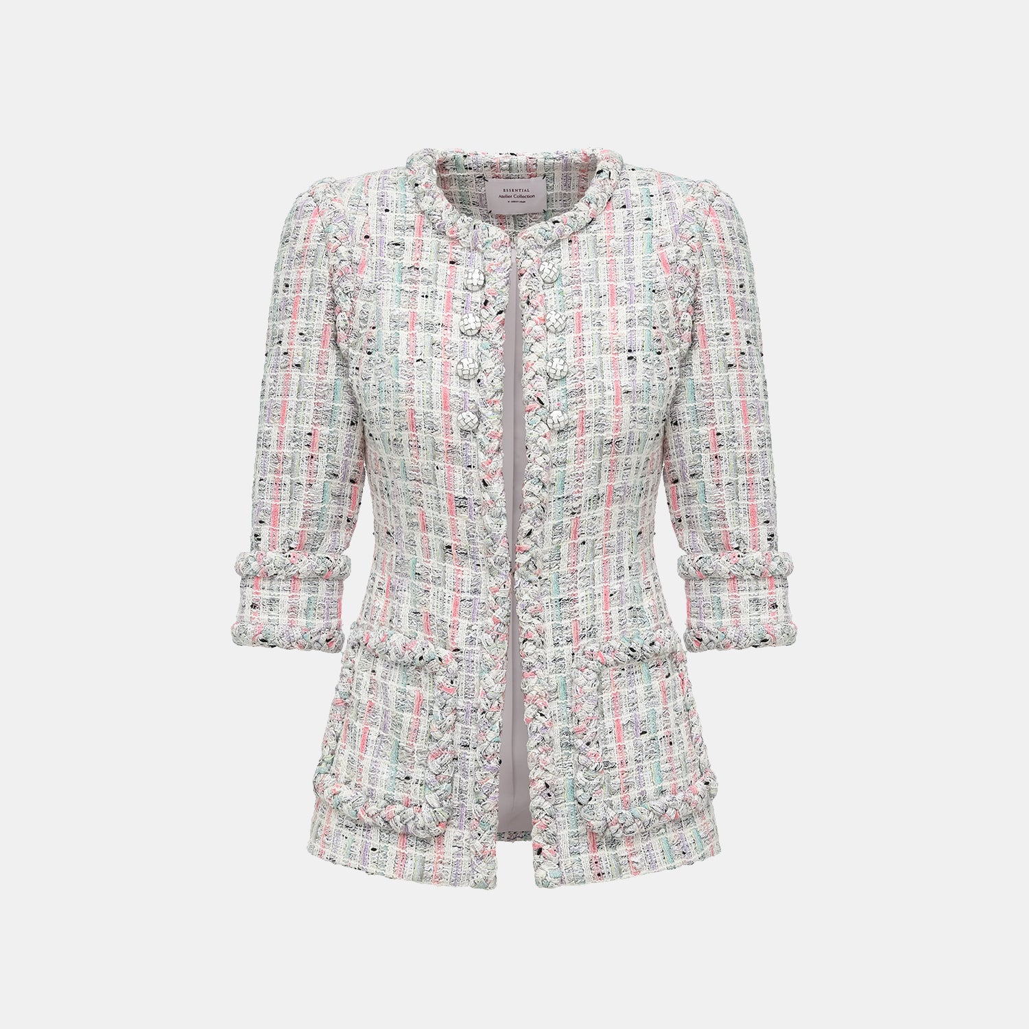 "Arcade of CherJoy Atelier." 法國夏日輕薄花呢高級訂製立體剪裁外套