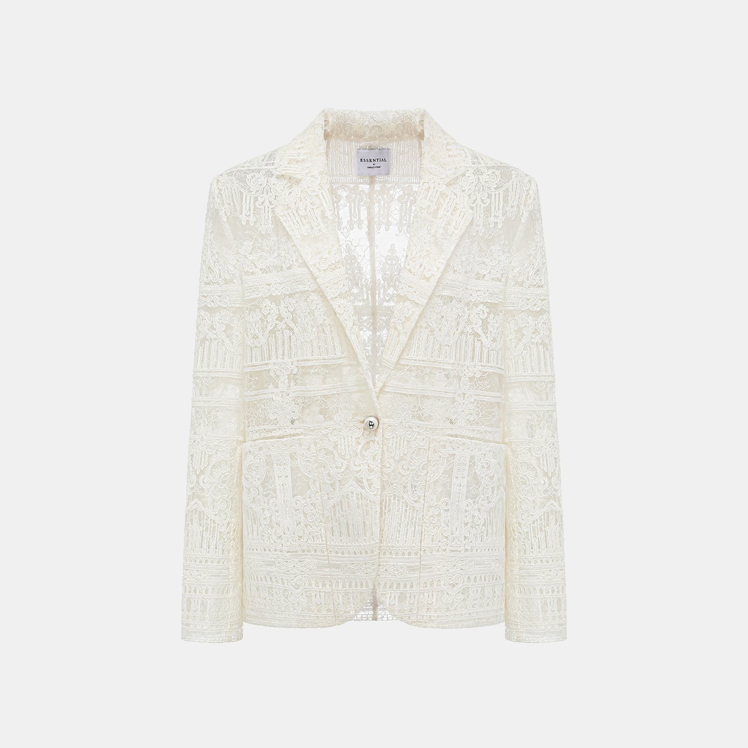 “Weekend At Monaco."鏤空刻花工藝蕾絲oversized西裝外套—NookLume 隅光