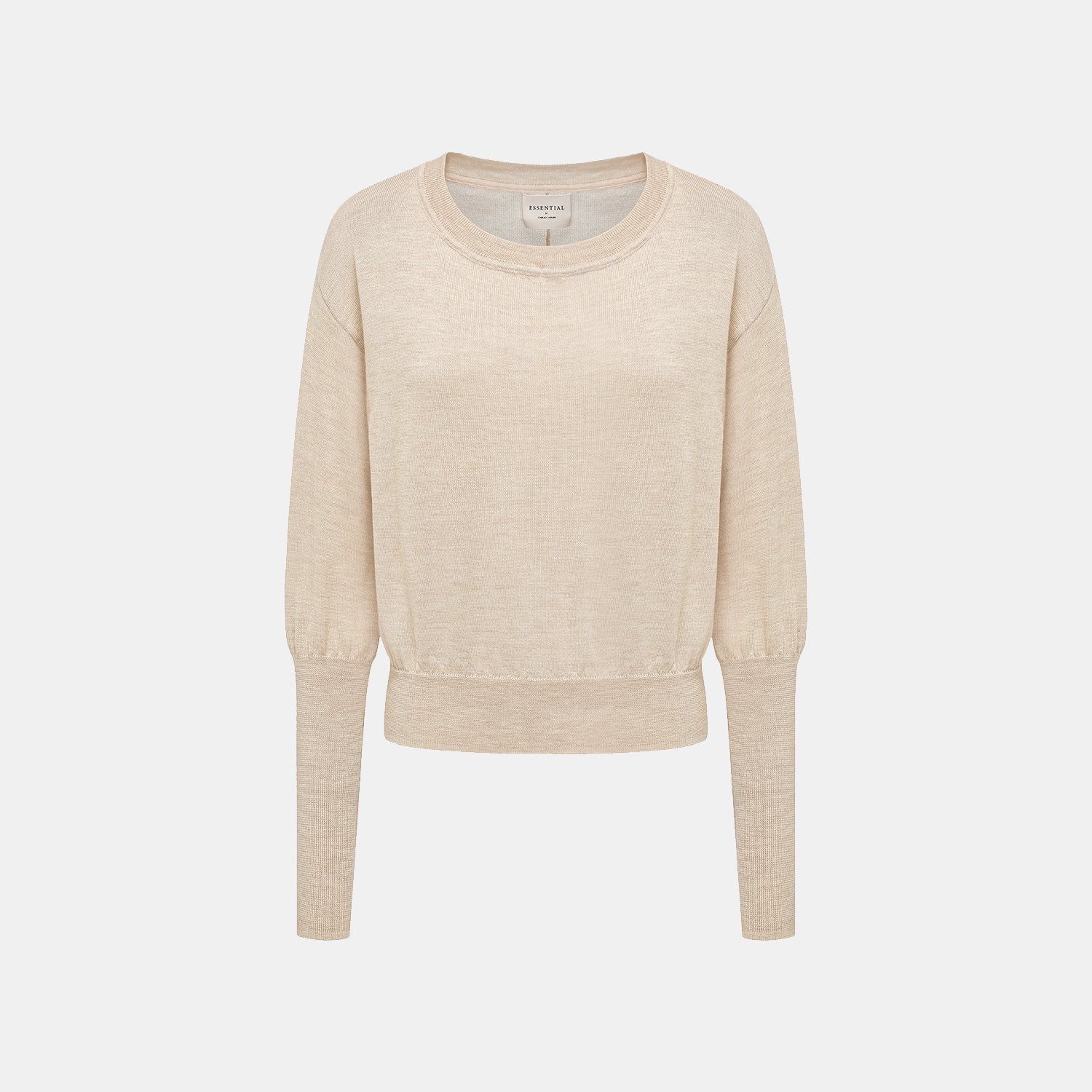 “Winter Diary” Silk Cashmere 針織蝙蝠袖針織上衣—米