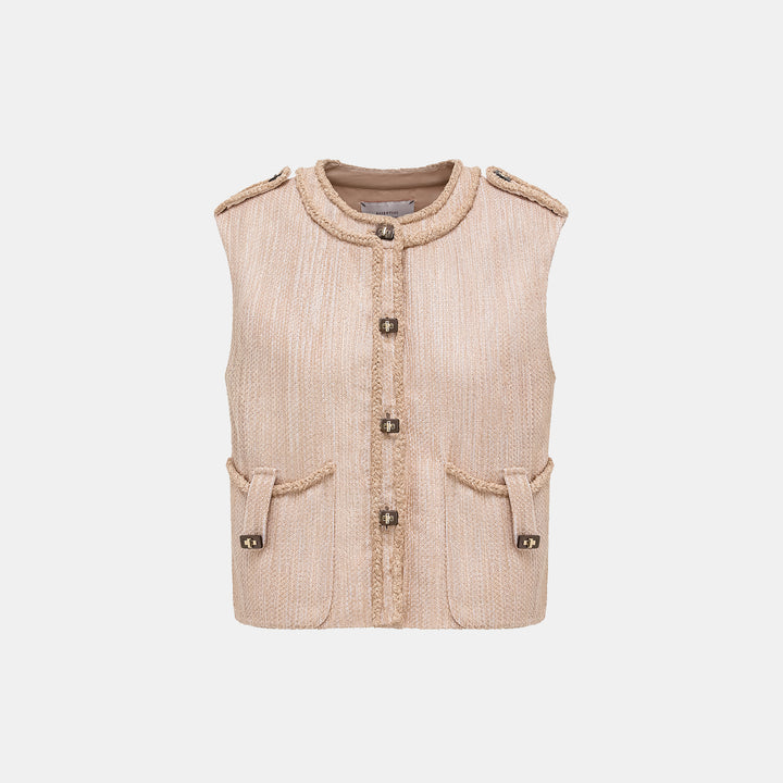 "Weekend at Monaco." Spanish lightweight tweed vest