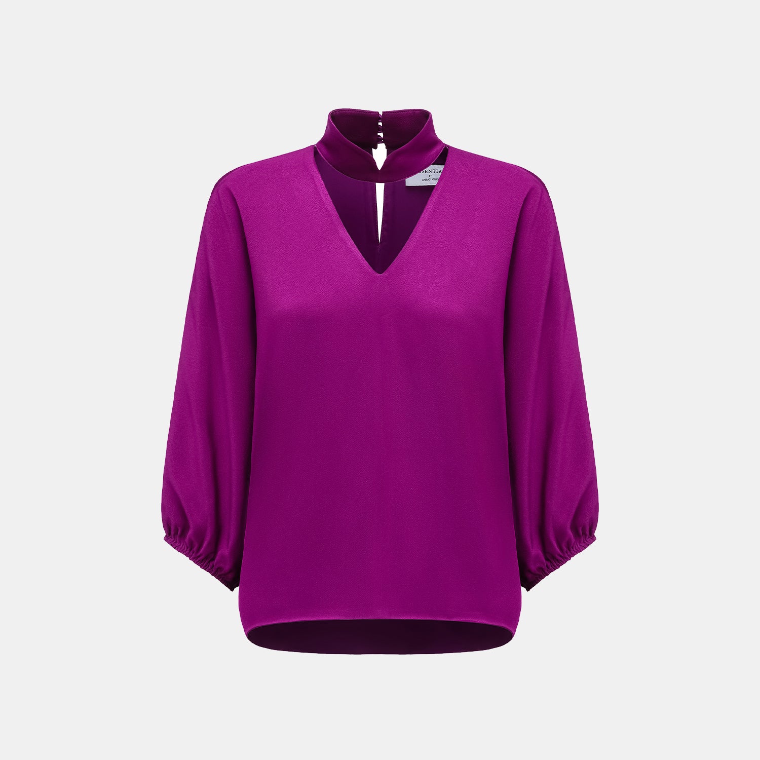 “春意” 鏤空剪裁設計輕中式上衣—紫蘭