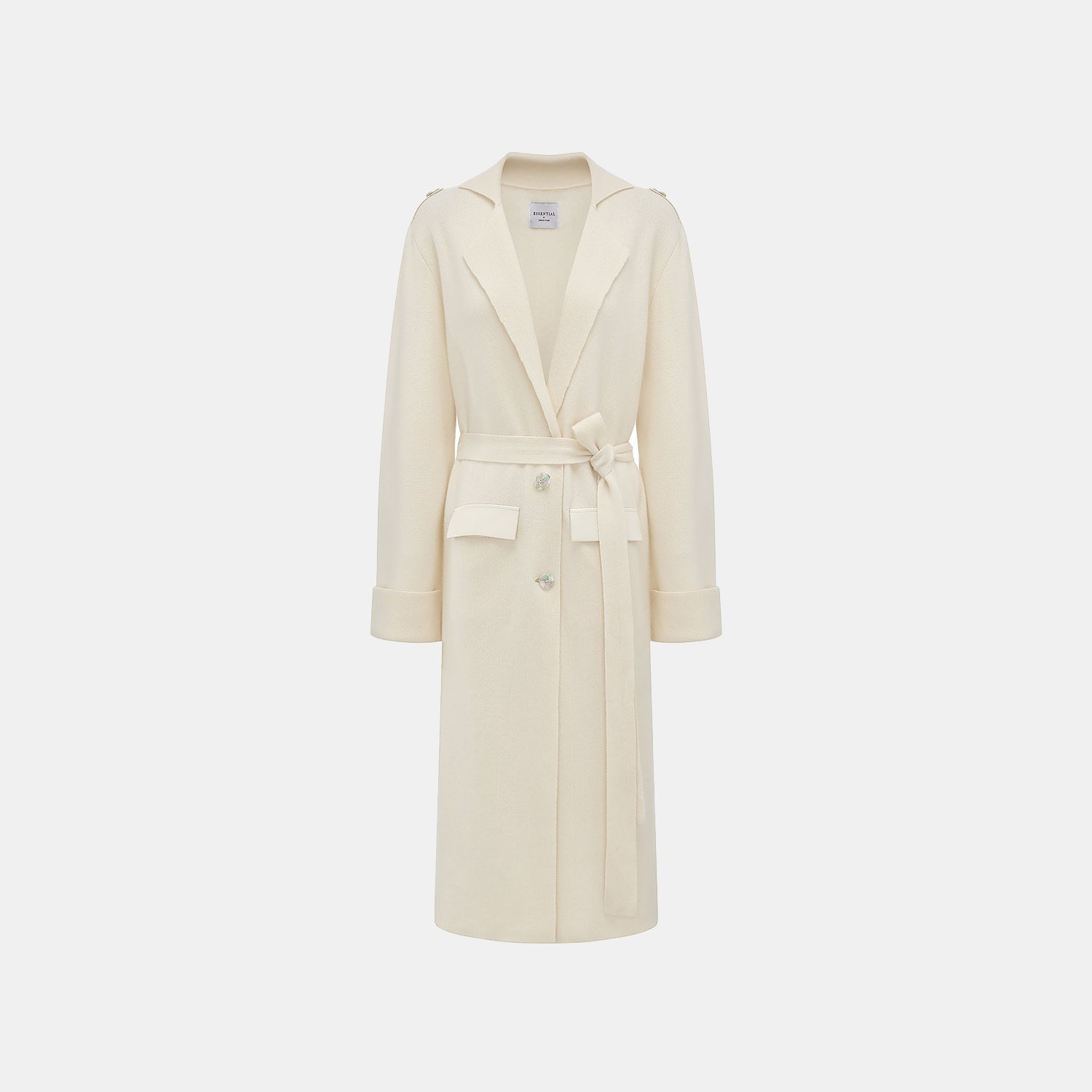 “Autumn Diary”100%Cashmere細絨工藝針織長外套—Winter Letters冬日信箋