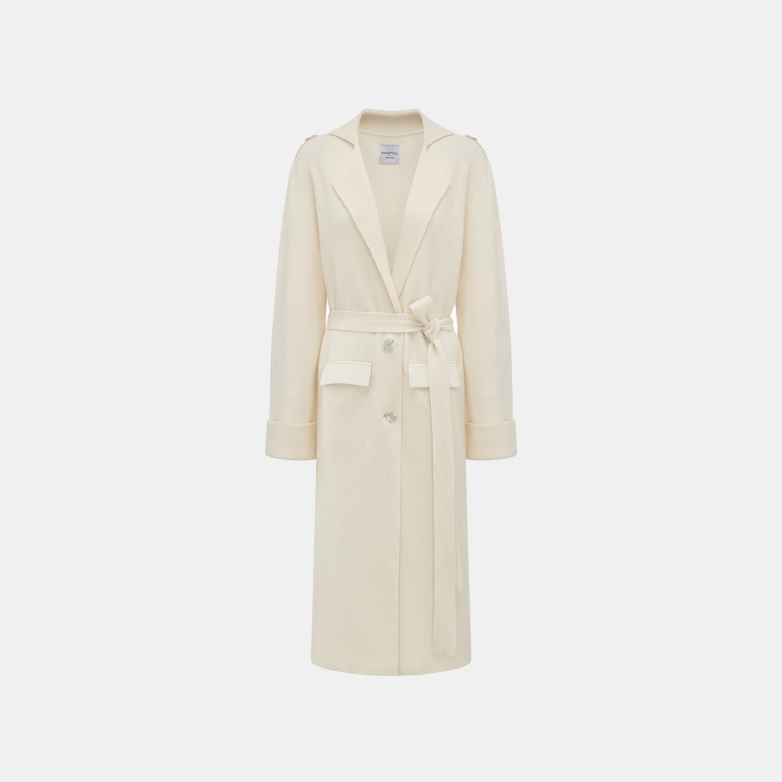 “Autumn Diary”100%Cashmere細絨工藝針織長外套—Winter Letters冬日信箋