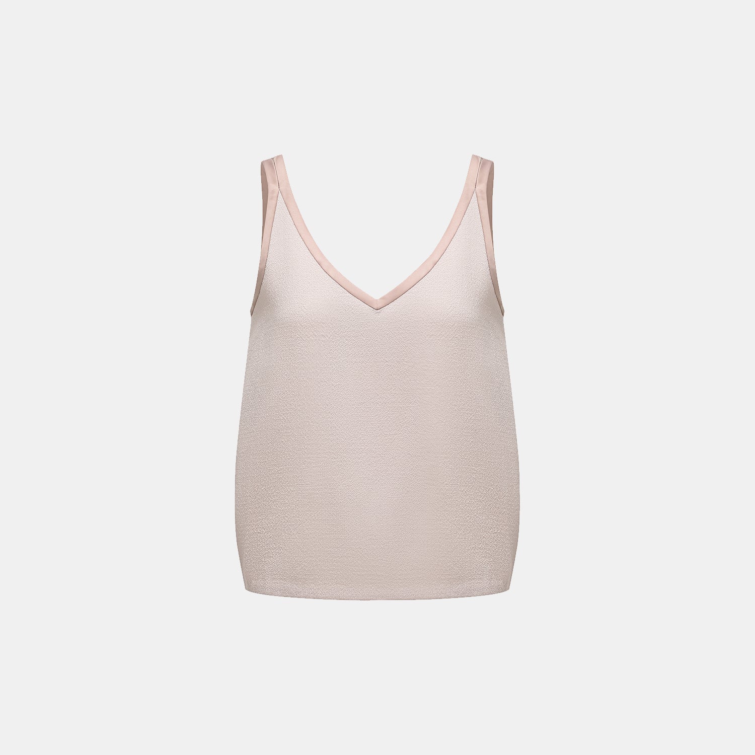 "The Top" 英國頂級雙面縐紗背心— Taupe