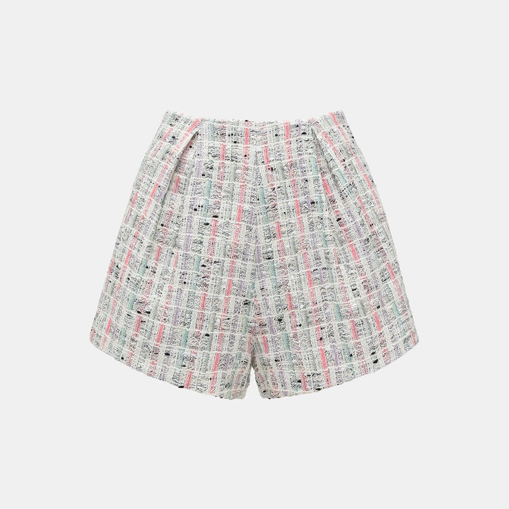 "Arcade of CherJoy Atelier." French Summer Lightweight Tweed Shorts 
