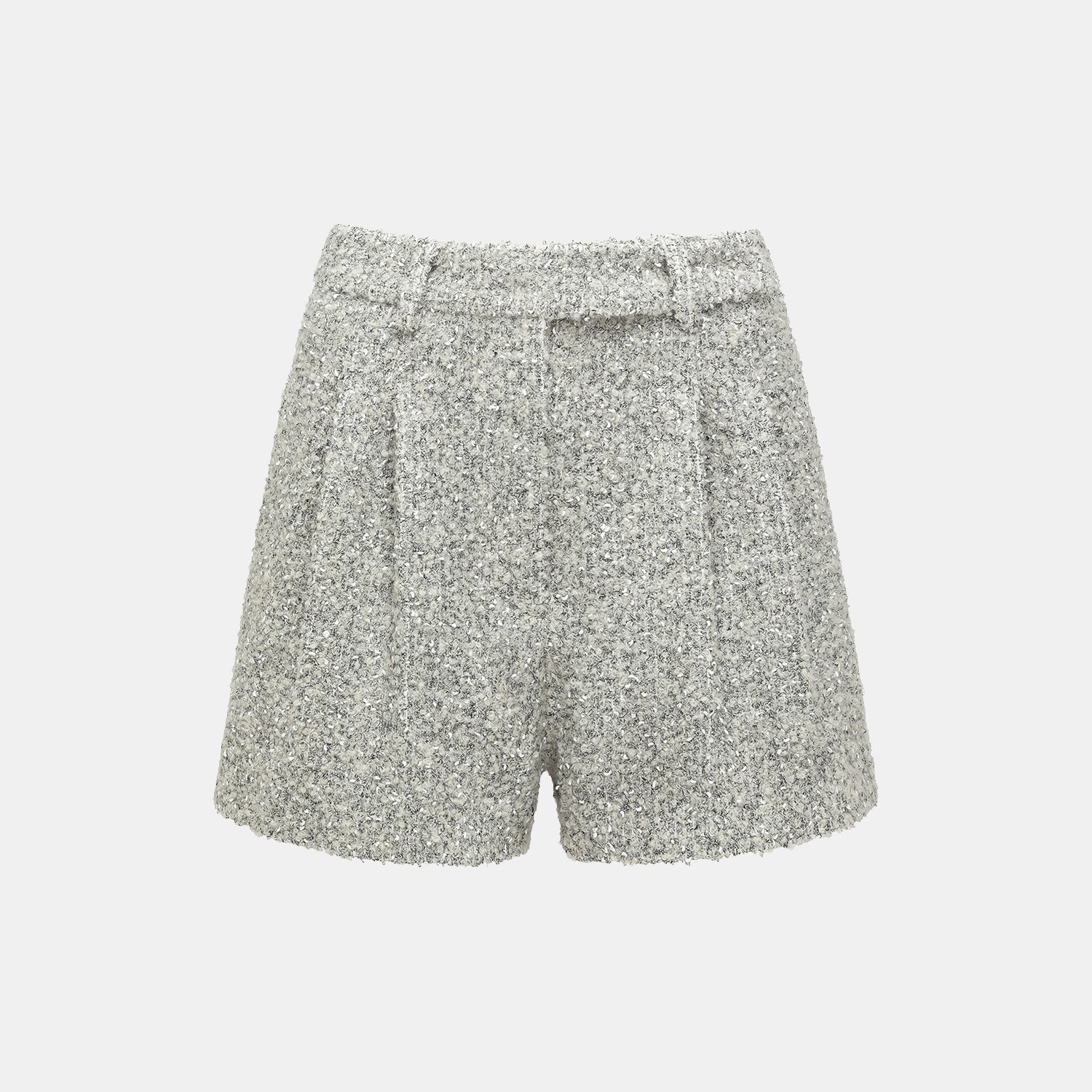 "Chelsea Citywalk." 義大利肌理工藝花呢短褲—Silver Ash
