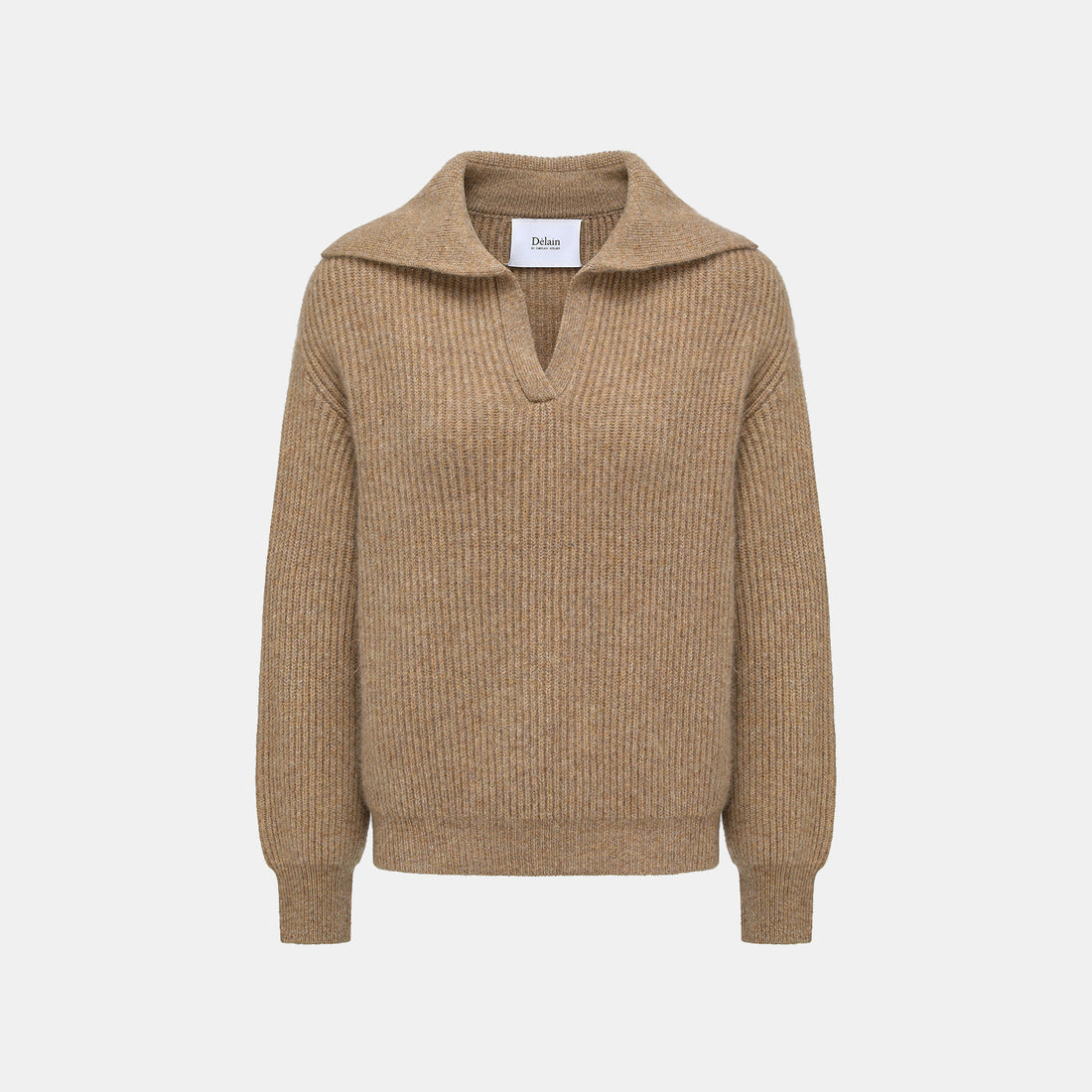 "Winter Diary" 100% Cashmere 粗針大翻領上衣（Yarn by Loro Piana)—Honey Suede蜜杏麂皮