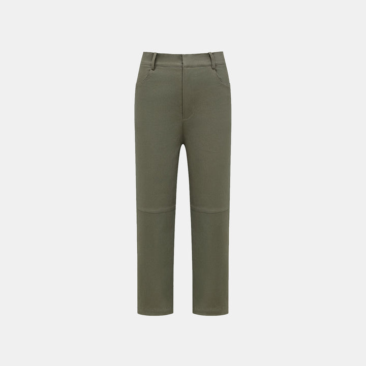 “Easy-go Chic” Premium 頂級高彈力棉牛仔九分褲—深灰