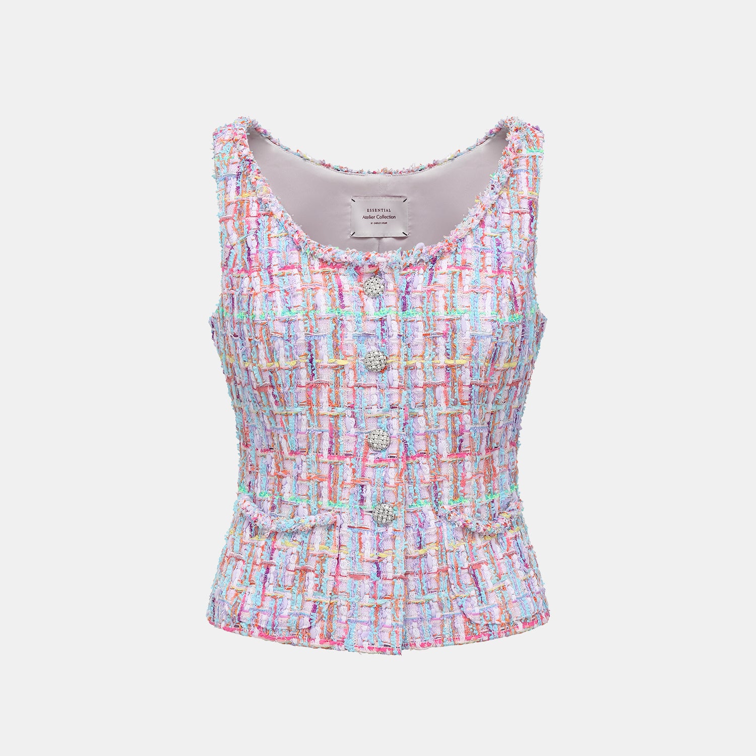 "Chelsea tea time."法國夏日輕薄花呢背心—Prelude in Pastel粉彩奏鳴