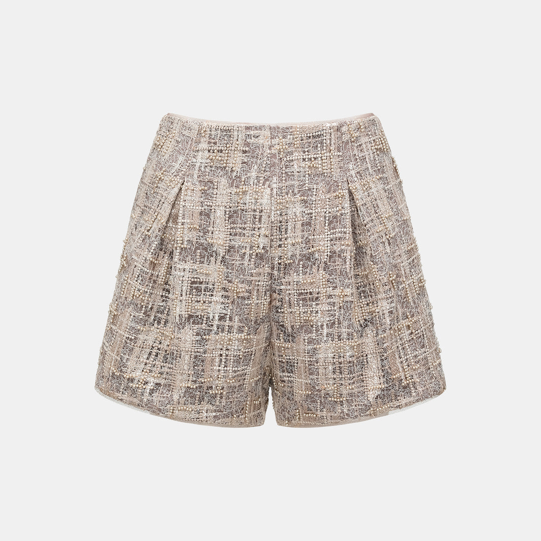 “Brunch at Ritz.” 奢華蕾絲畫藝珠繡短褲—The Gilded Kiss克林姆之吻