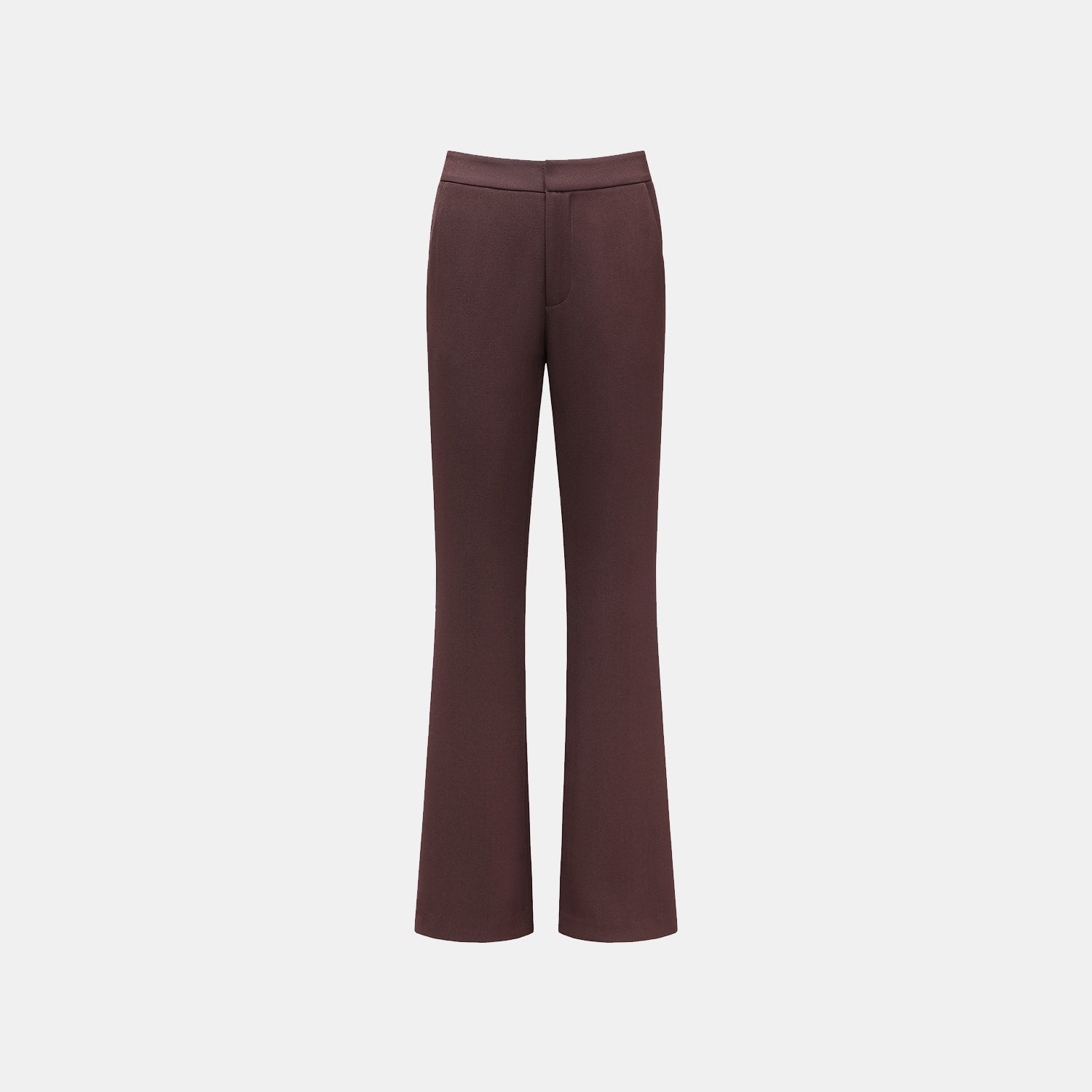 "Westminster Weekdays" Luxe Acetate Flared Pants - Margaux 