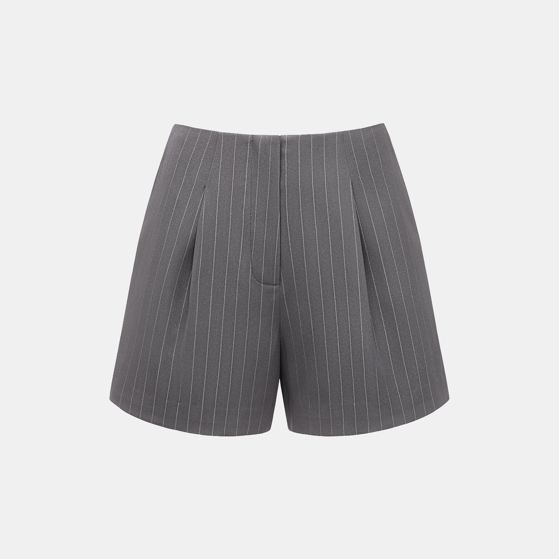 "Speak Sleek." 銀織工藝直條西裝短褲—Urban Reverie藝境漫游