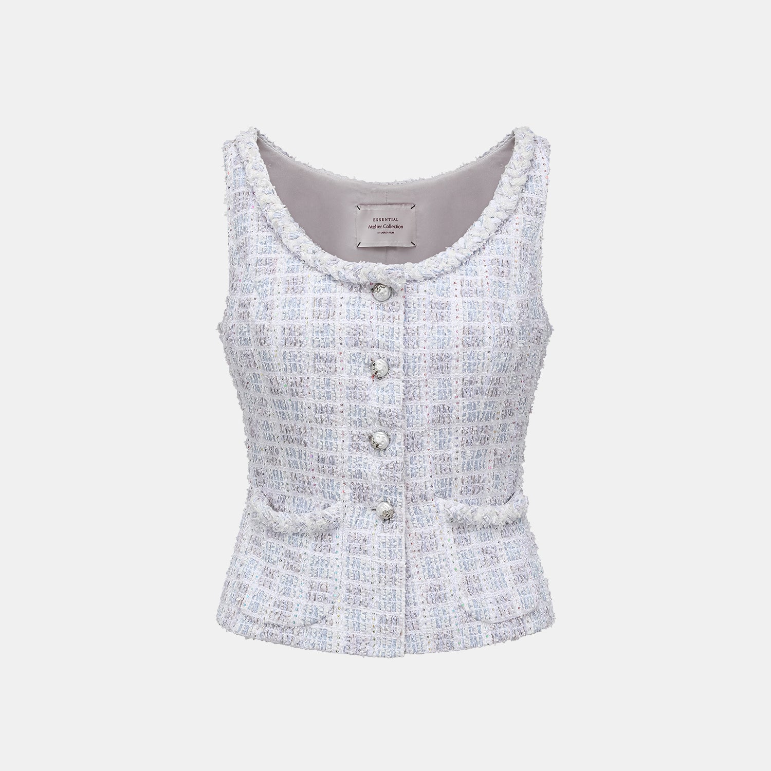 "Sloane Ave." 法國夏日輕薄花呢背心—The Garden of Monet莫內花園