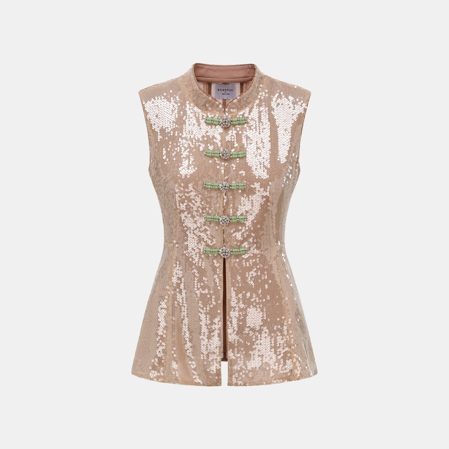 “Daytime Party.” 粼波光藝立體剪裁輕國風馬甲上衣