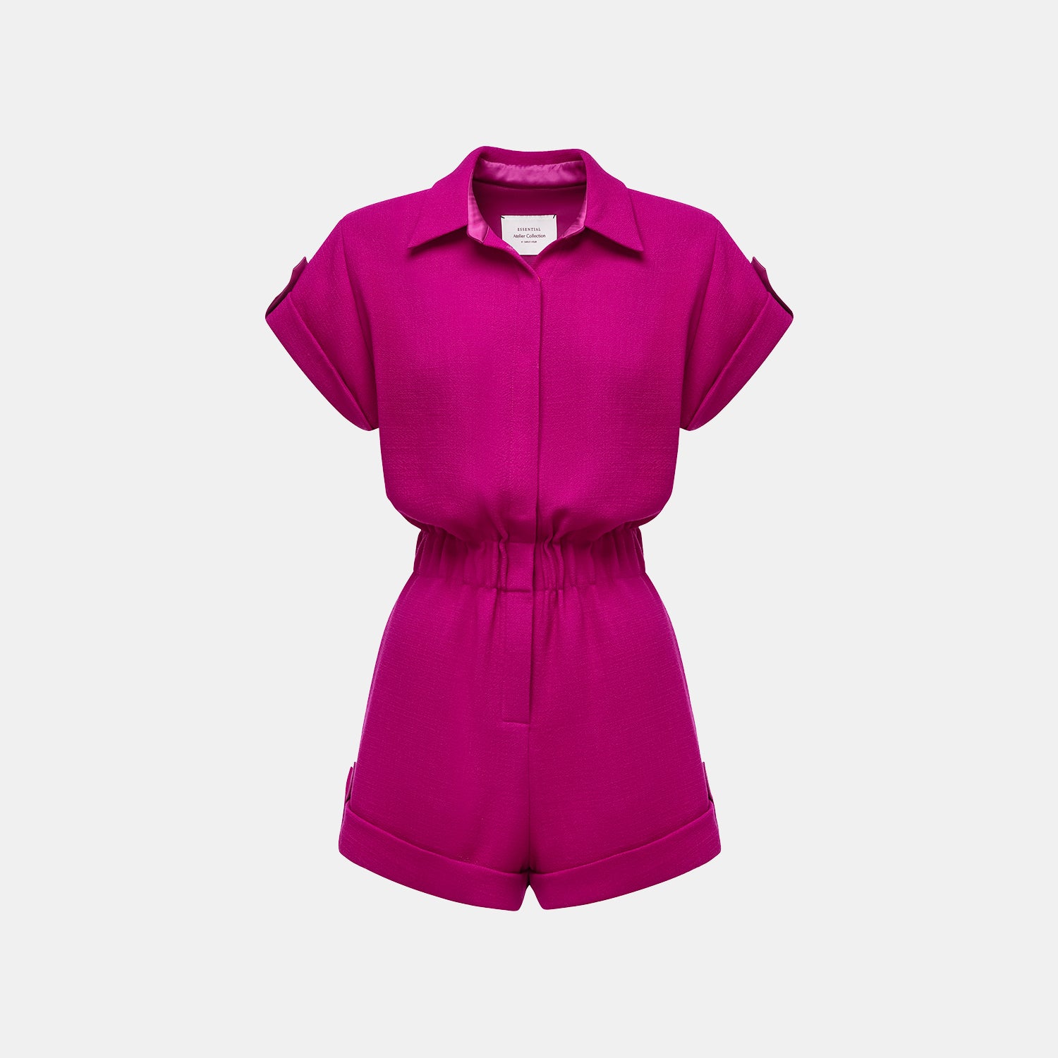 "The Top" 英國頂級雙面縐紗連身褲—Fuchsia