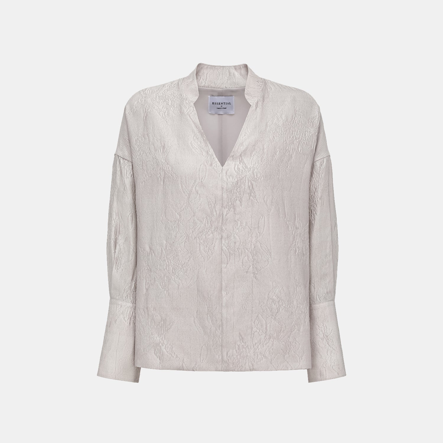 “春意” 立體提花輕國風Oversized罩衫—煙霞醉步