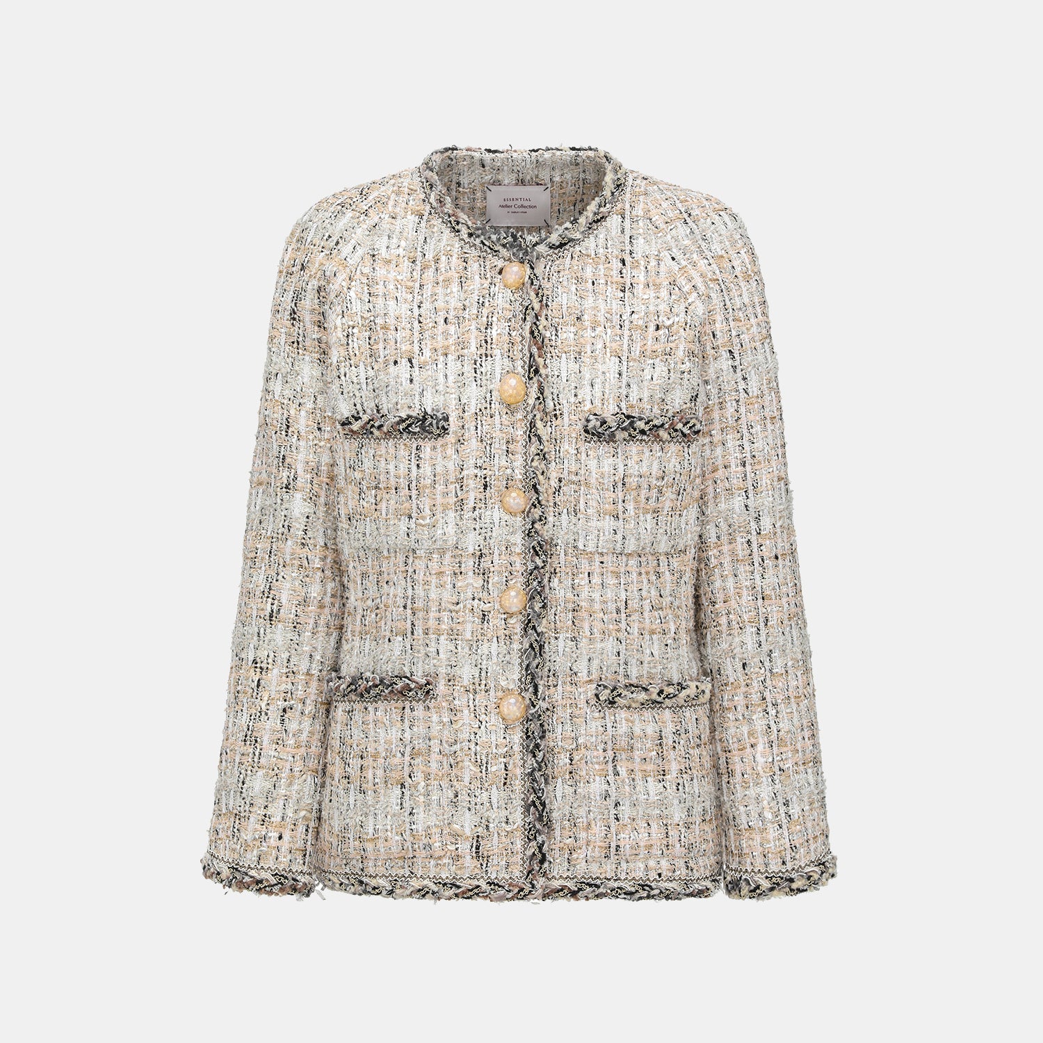 "Chelsea Citywalk." 法國棉紡節紗肌理花呢經典No.4外套—Uptown Gala上城晚宴