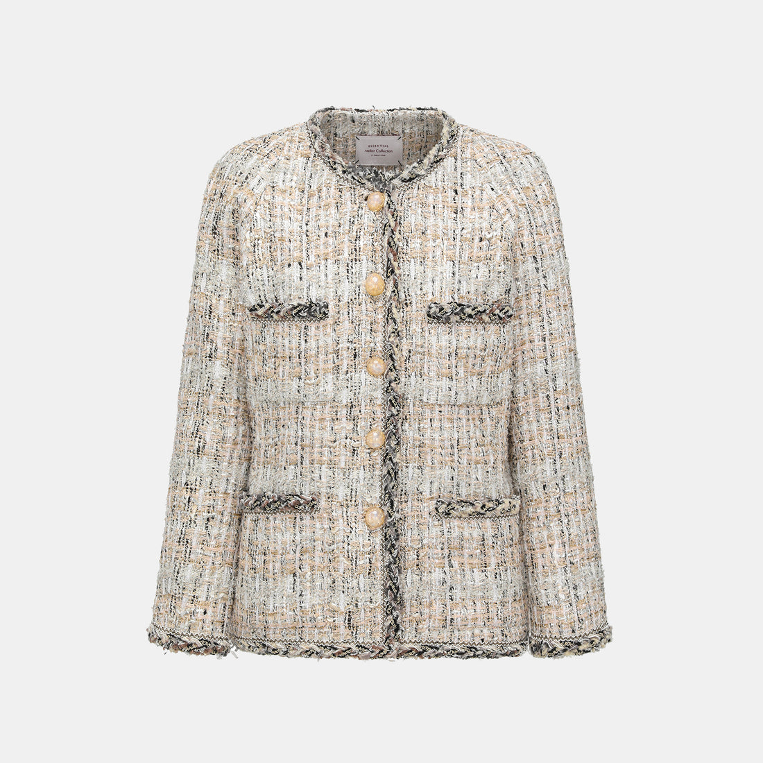 "Chelsea Citywalk." 法國棉紡節紗肌理花呢經典No.4外套—Uptown Gala上城晚宴