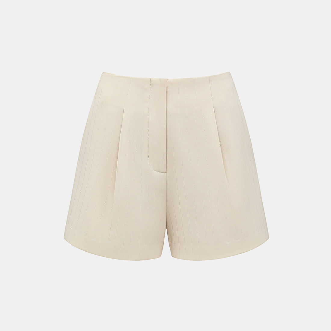 "Speak Sleek." 銀織工藝直條西裝短褲—Drifted Light自由掠影