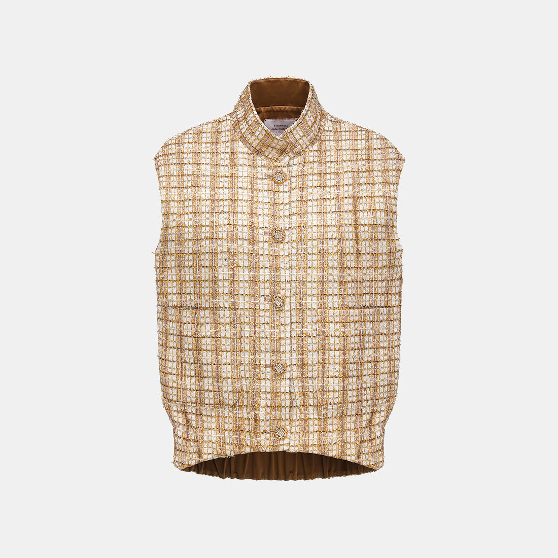 "Sloane Ave." 法國頂級縷金工藝蕾絲花呢Oversized背心—Versailles Chanson凡爾賽香頌