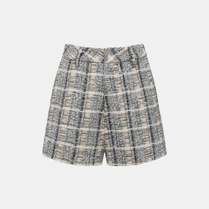 "Oxford Autumn Elegance" 浮織蕾絲花呢短褲—Fair Isle Romance費爾島浪漫