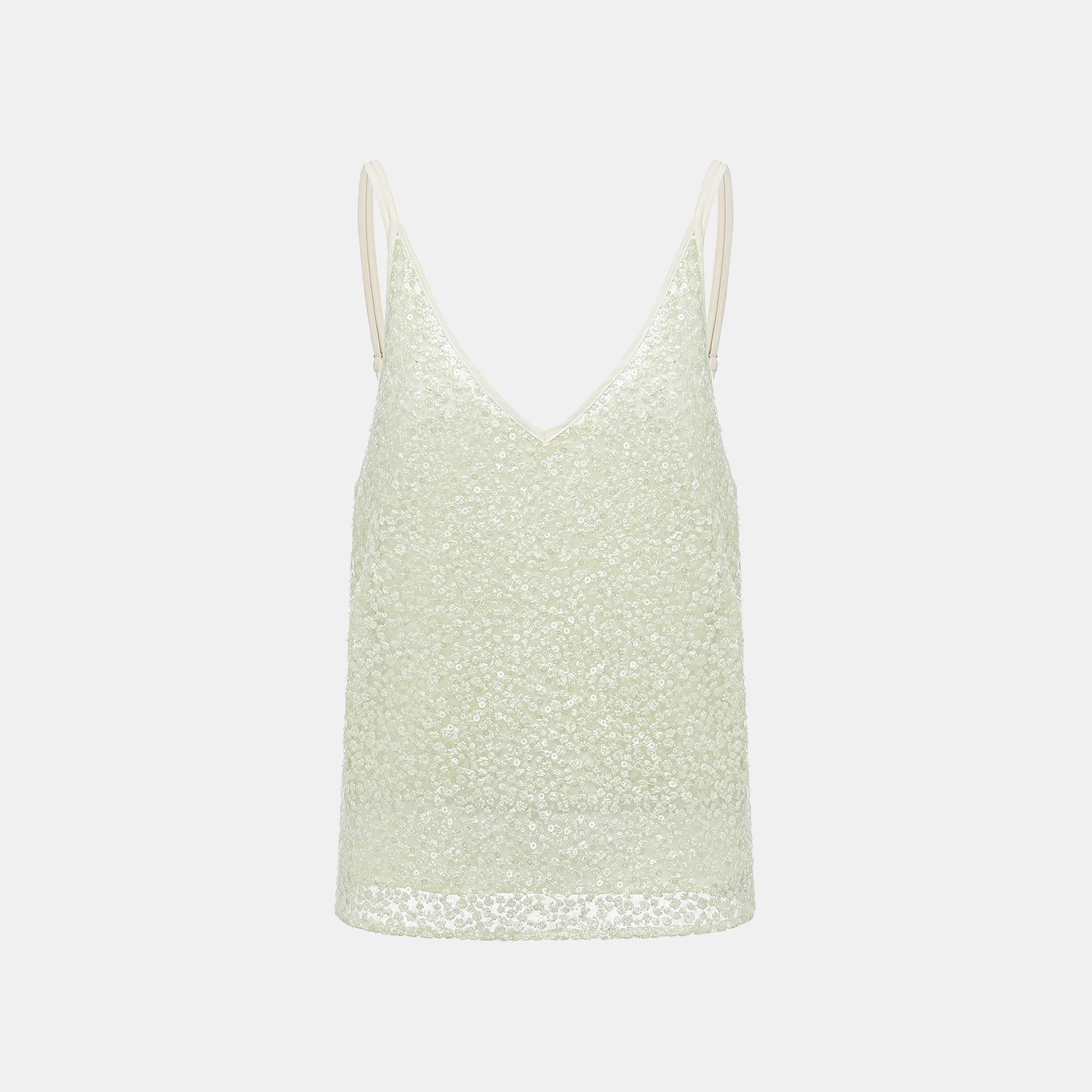 “春意” 立體珠繡輕國風細肩帶背心