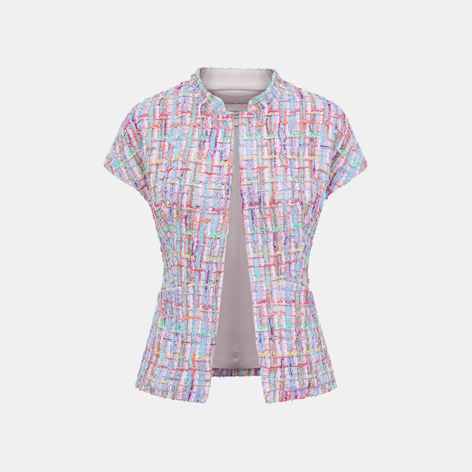 "Chelsea tea time."法國夏日輕薄花呢短袖開衫—Prelude in Pastel粉彩奏鳴