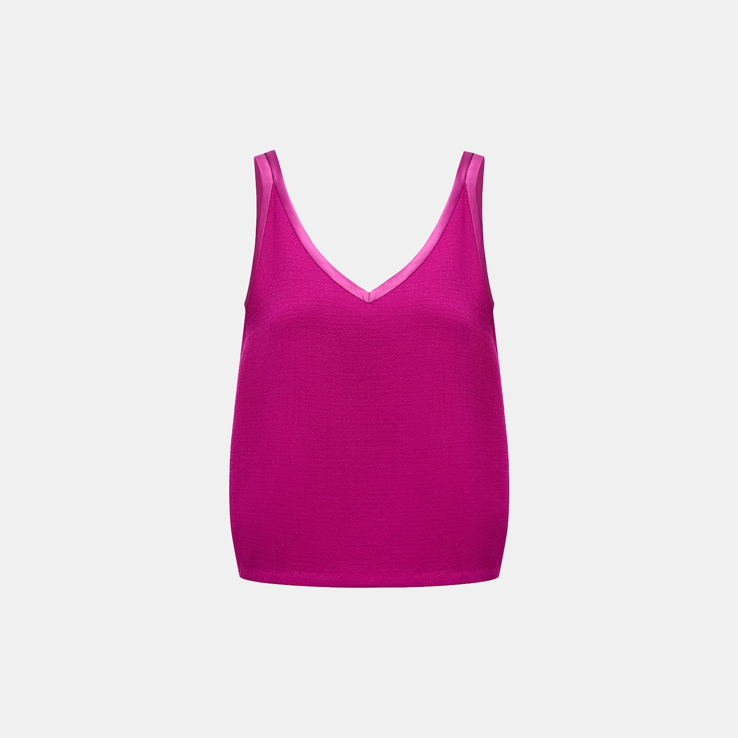 "The Top"英國頂級雙面縐紗背心— Fuchsia