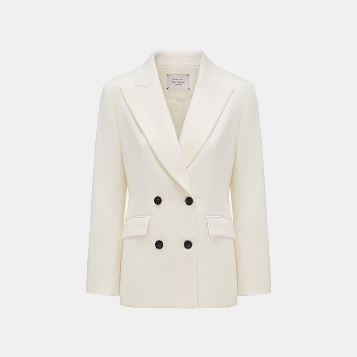 “Westminster Weekdays." 義大利頂級羊毛修身西裝外套—Dewed Jasmine晨露白茉