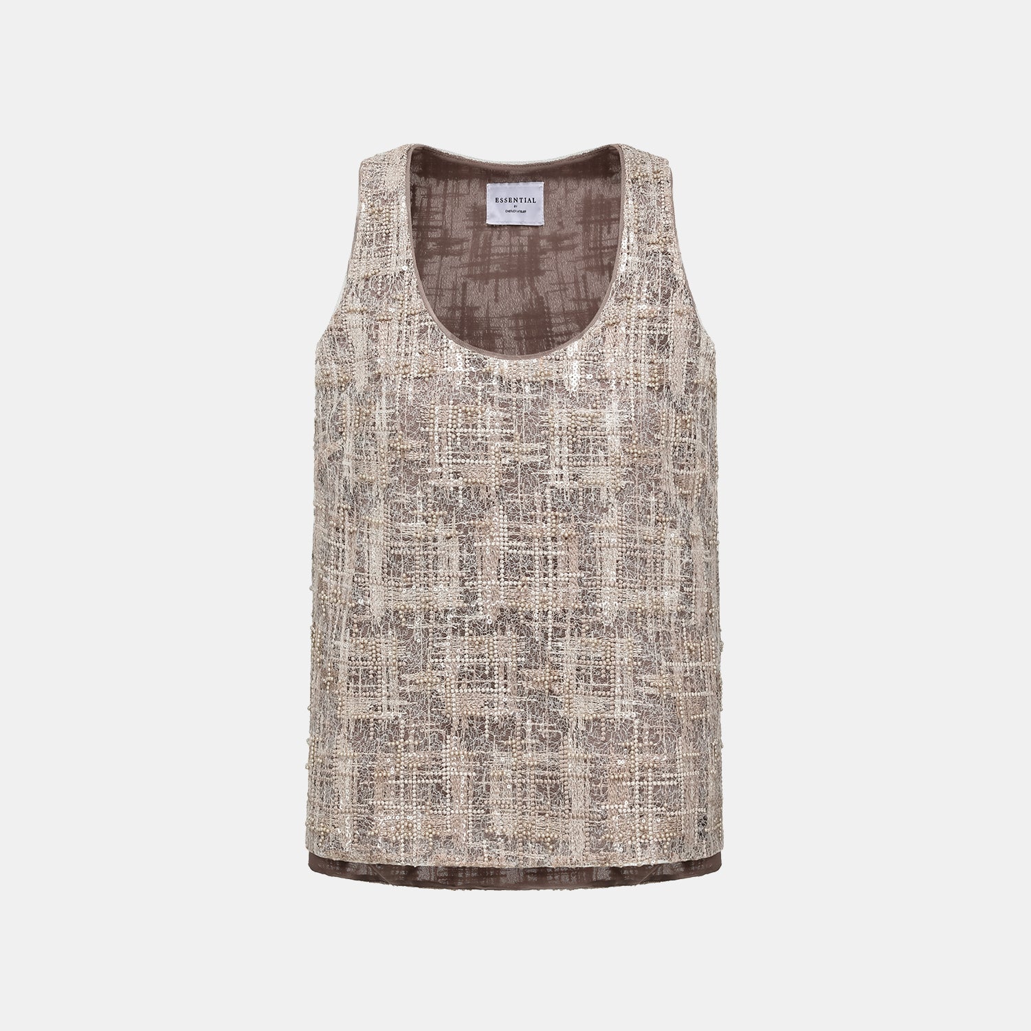 "Brunch at Ritz." 奢華蕾絲畫藝珠繡背心—The Gilded Kiss克林姆之吻