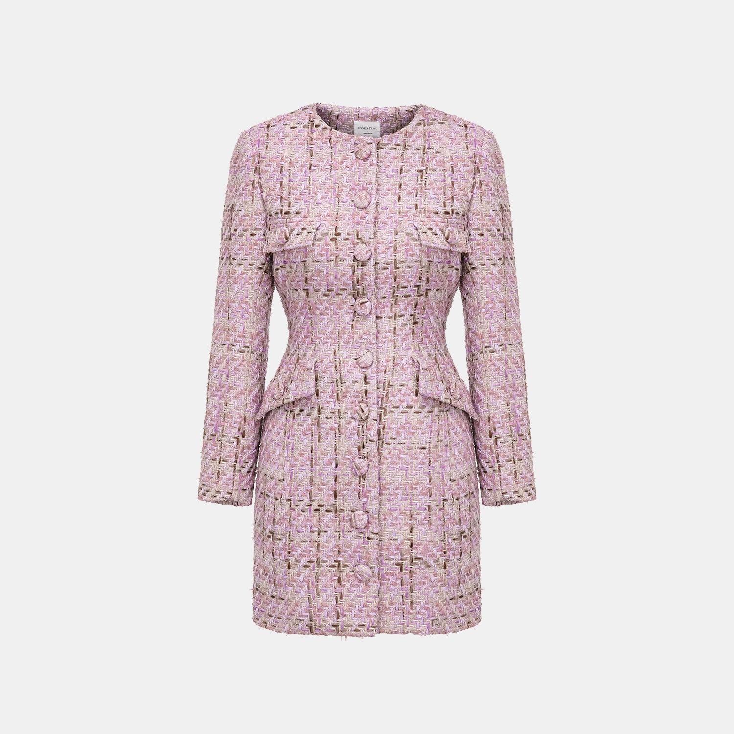 “Mayfair date night ” 羊毛花呢立體剪裁洋裝—Blossom