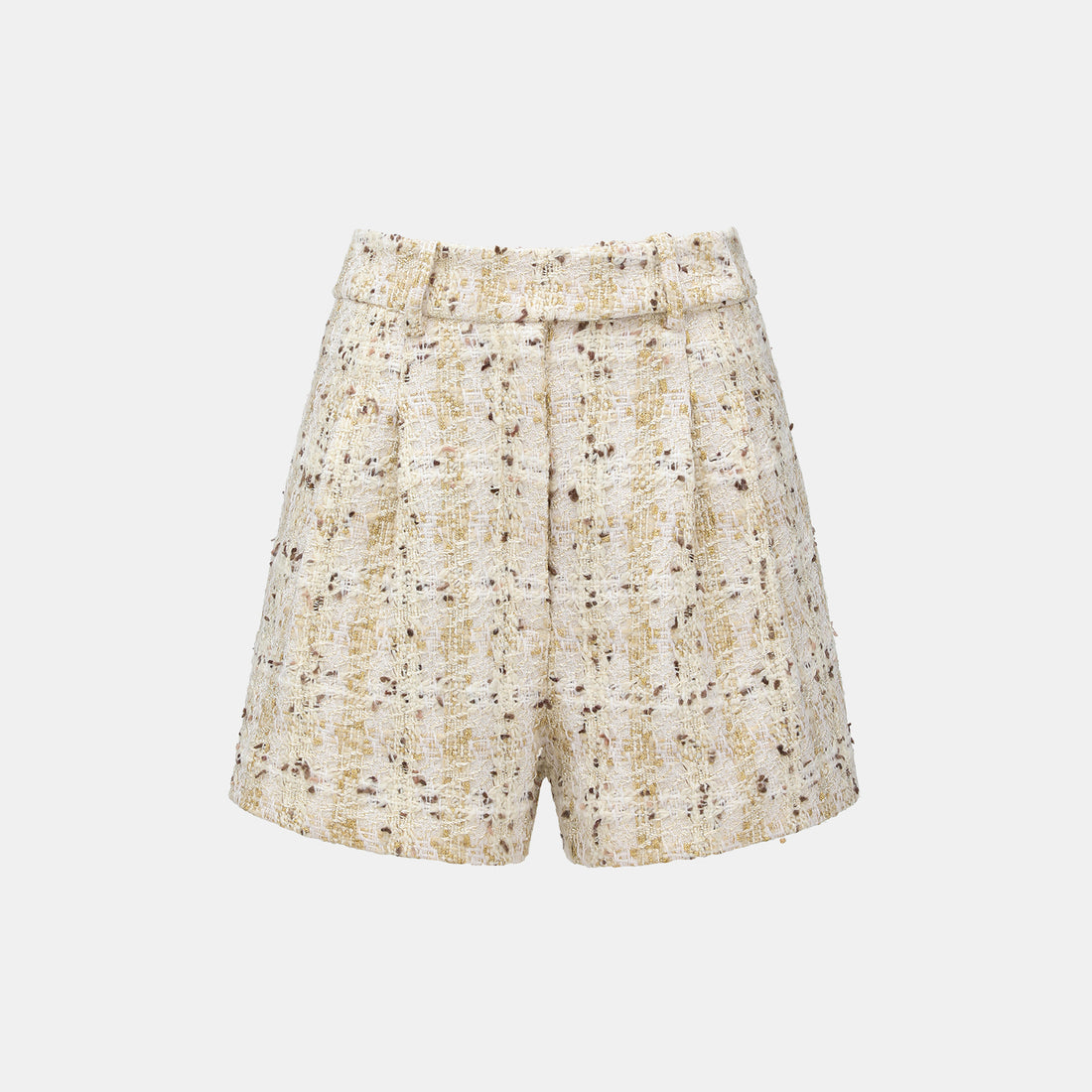 "Chelsea Citywalk." 法國經典絲金織藝花呢短褲—Gilded Lisbon金色里斯本