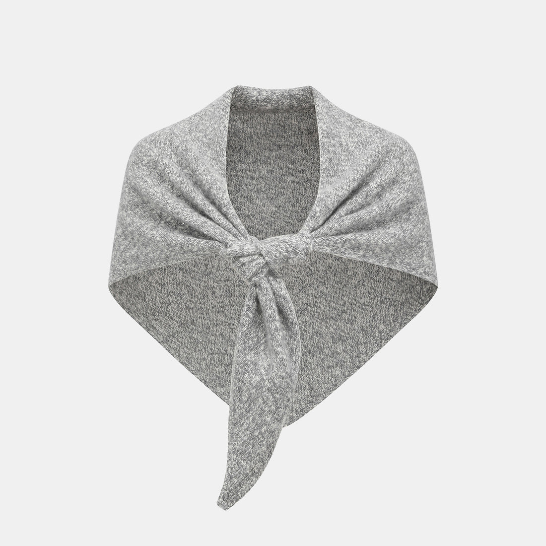 “Winter Diary” 100% Cashmere頂級Slub極細絨柔星點針織披巾—Ash Cloud灰霧嵐雲