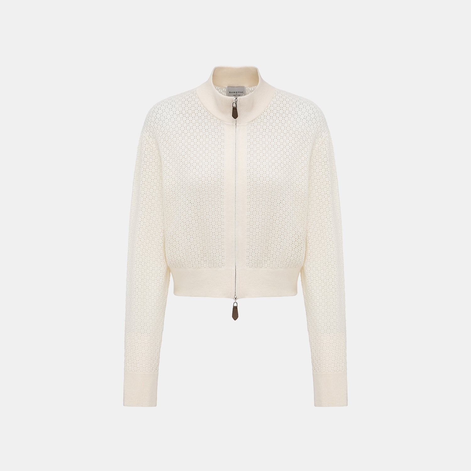 "Summer diary." Cashmere浮燦點織花眼工藝針織外套—Lumen of Summer夏澄微光