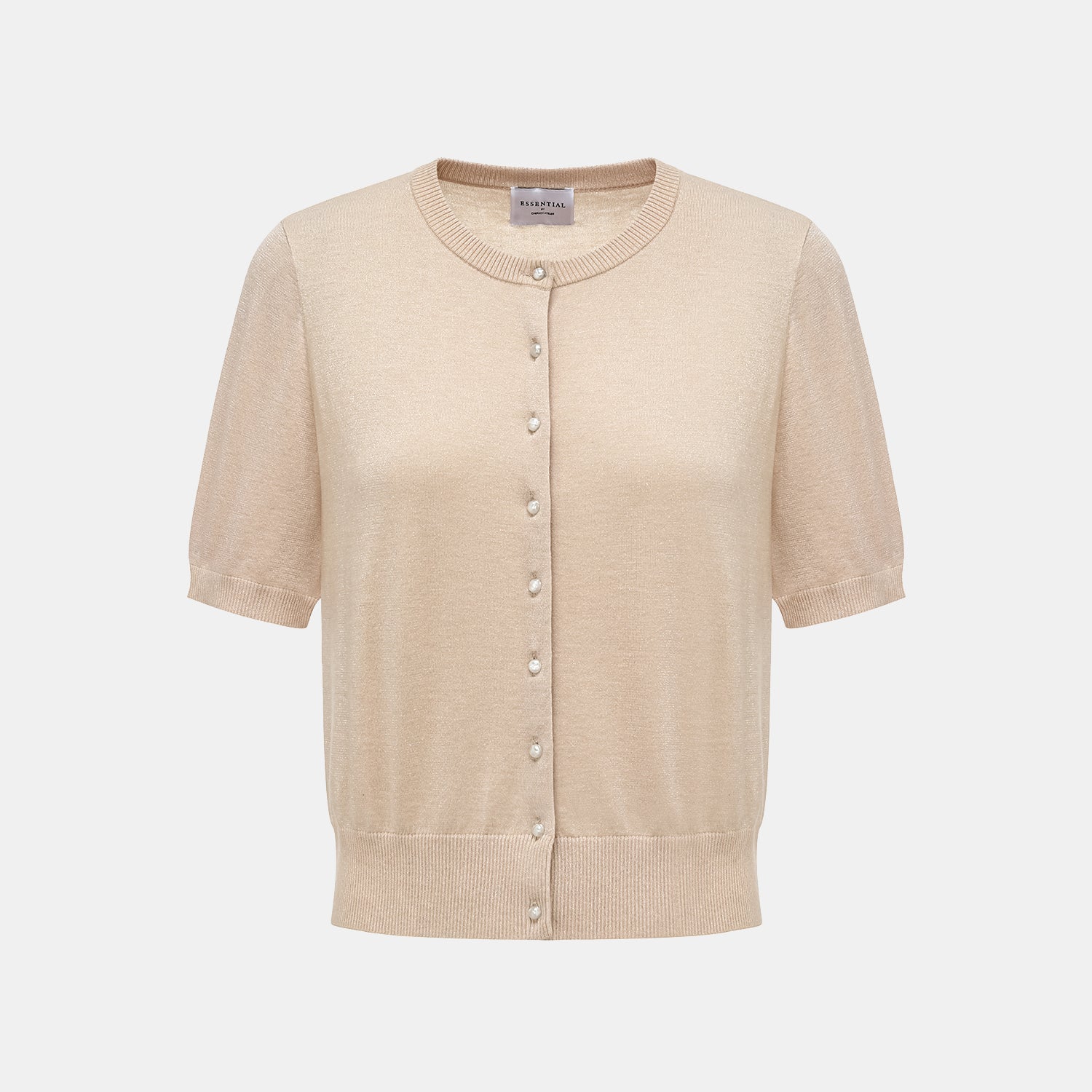 "Summer Diary" 涼感三醋酸喀什米爾針織短袖開衫—CALM