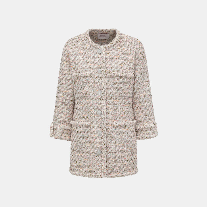 “Chelsea tea time."法國棉紡絲金經典No.5花呢外套—Dream Ballet夢序芭蕾