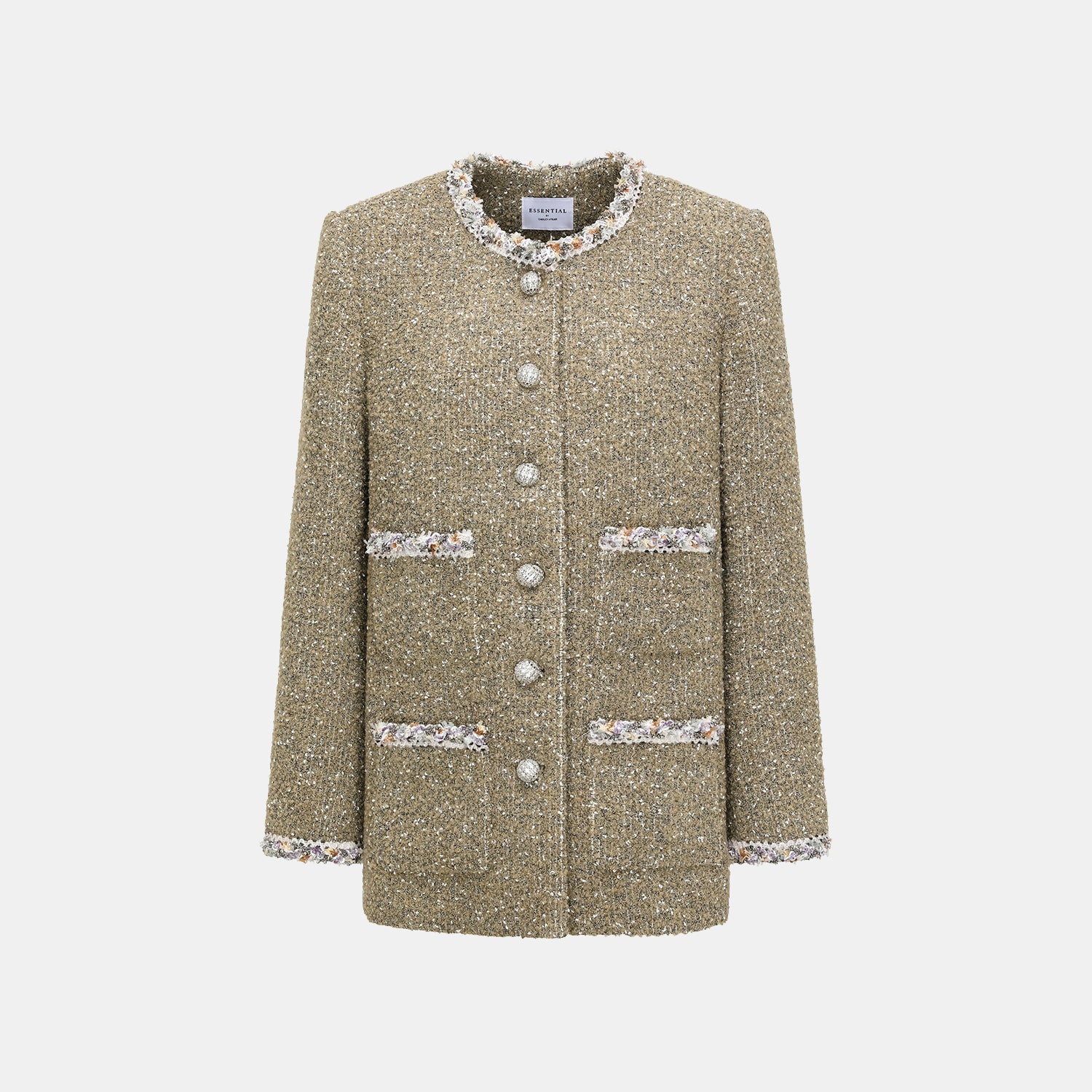 "Chelsea Citywalk." 義大利肌理工藝花呢經典No.6外套—Amber Moss